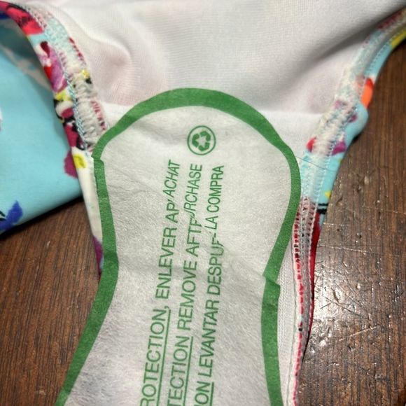 Design Lab Blue Red Floral Bikini Bottoms Sz XL NWOT - Picture 8 of 10